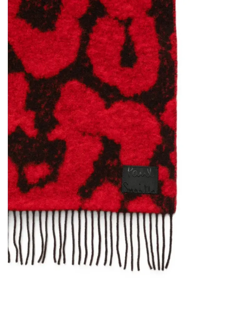 Paul Smith Scarf Wool 55% "Mya Red