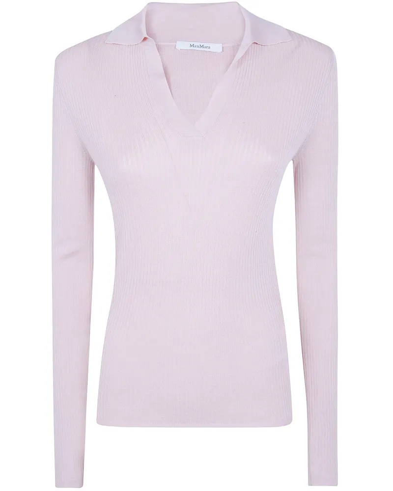 Max Mara Polo Shirt Long Sleeve "Mxm Gergo Pink