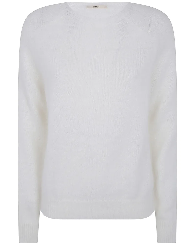 Nuur Sweater Long Sleeves "Boxy Long Sleeves Round Neck Beige