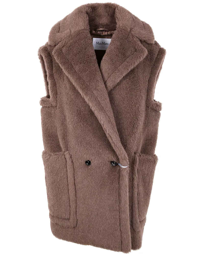 Max Mara Bormida1234" Short Double Breasted Coat Brown