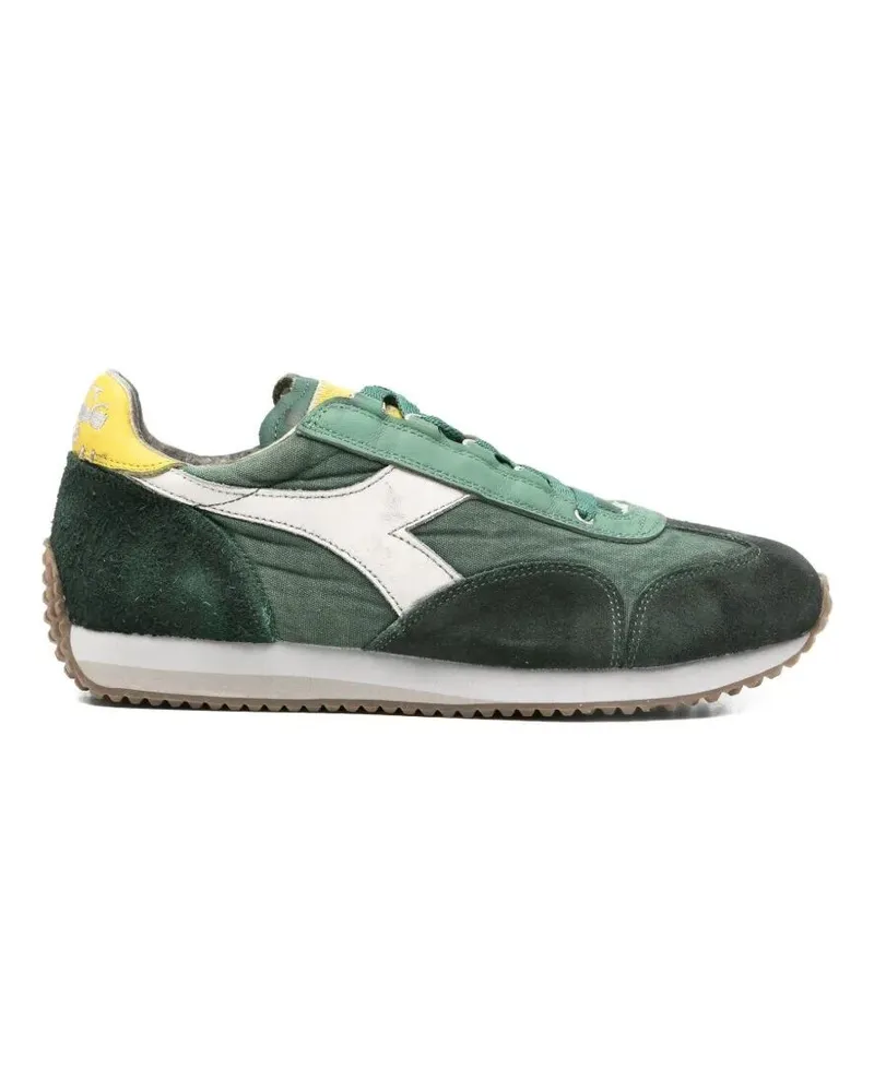 Diadora Heritage Equipe Dirty Stone Wash Vintage Sneakers Green