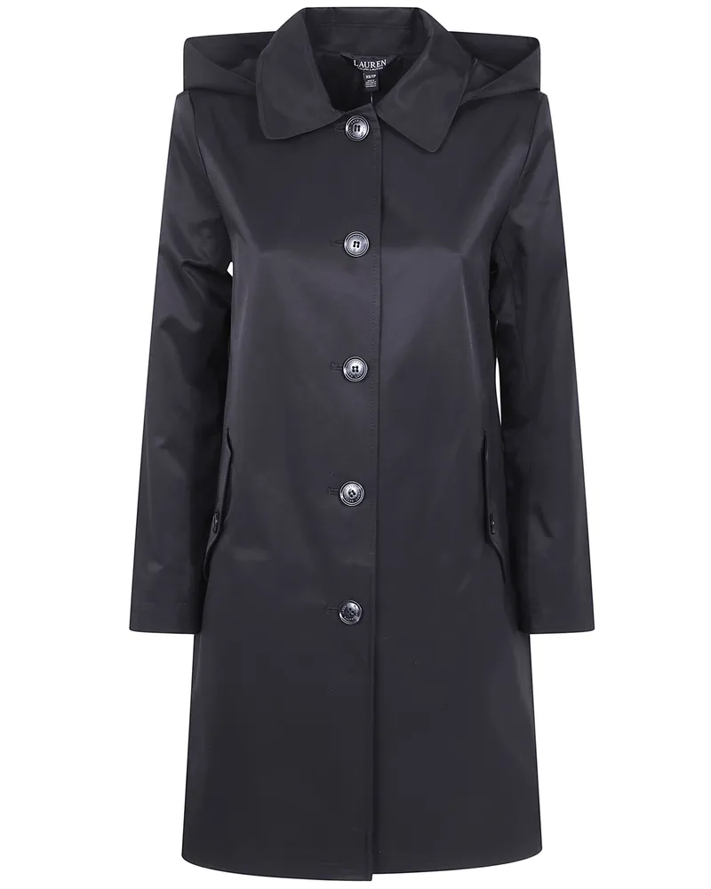 Ralph Lauren Trench Coat Lined "Single Breasted Black