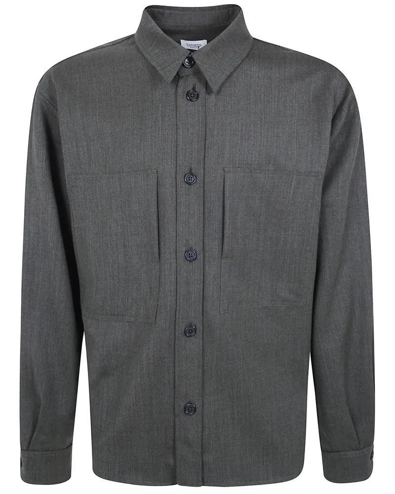 Laneus Wool Shirt "Shirt Man Green