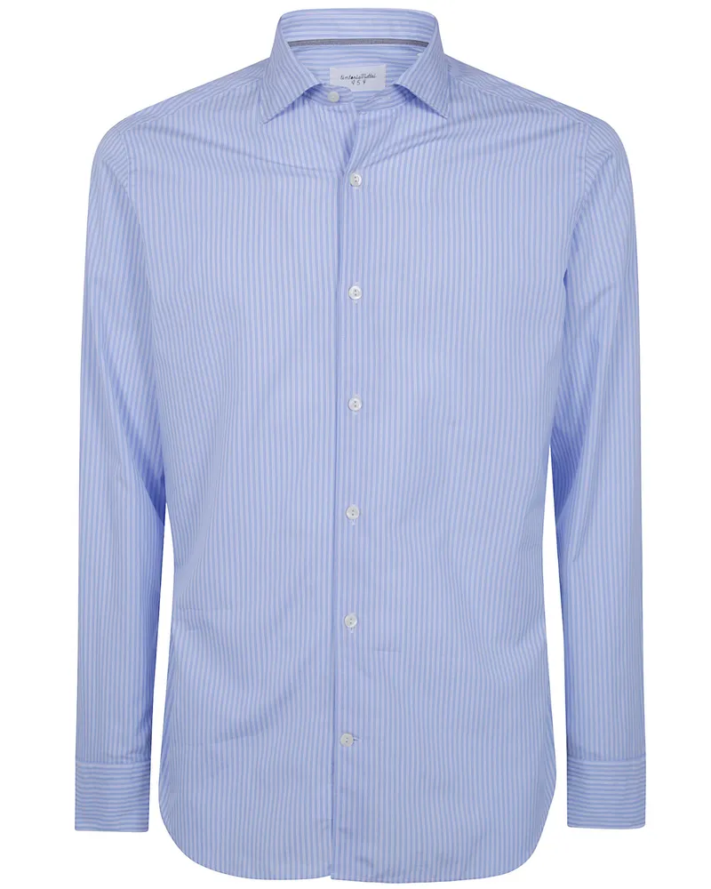 Tintoria Mattei Striped Shirt "Shirt Blue