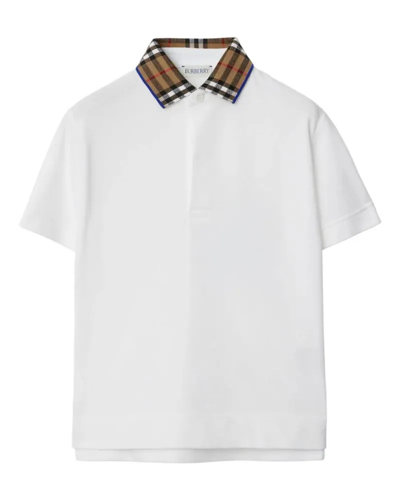 Burberry KB5 JOHANE CHECK POLO White