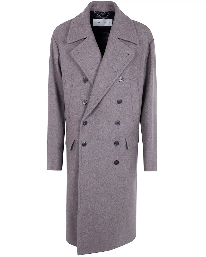 Dries van Noten Coat Double Breasted "Rascott Bis Gray