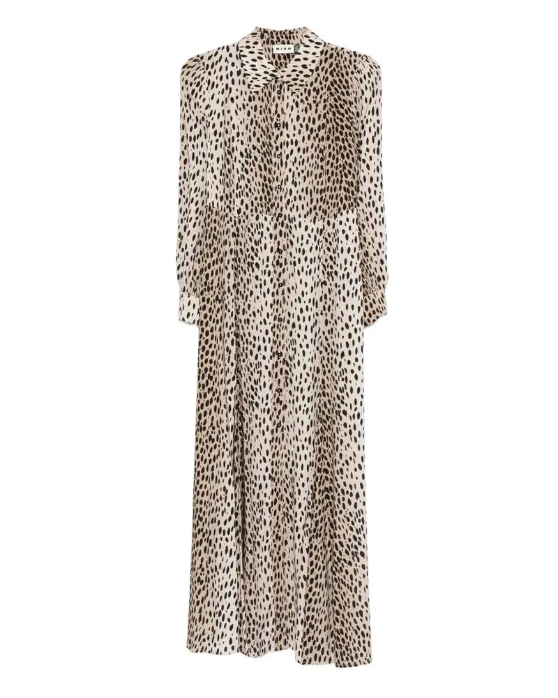 RIXO Maddison" Dress Antelope Spot Black Black