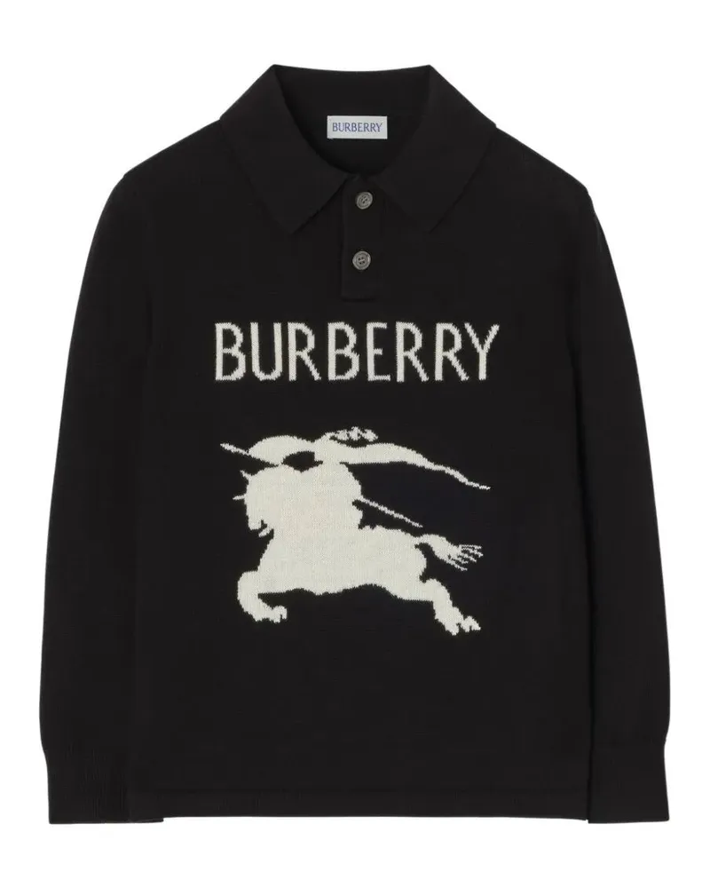 Burberry Sweater Knit Polo "Tane Black