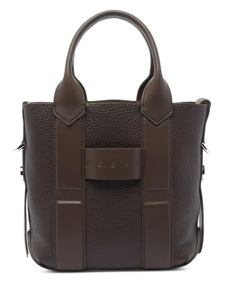 Hogan Small "Script Shopping" Bag Brown