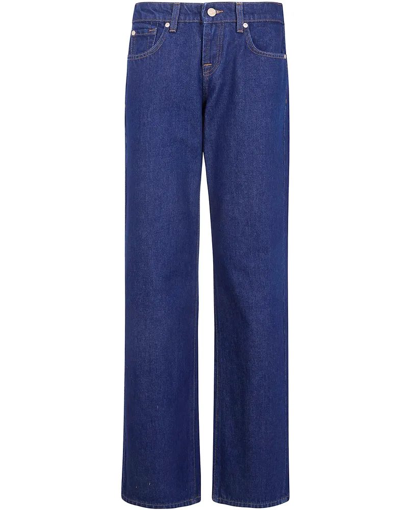 7 for all mankind Low" Straight Indigo Soul Jeans Blue