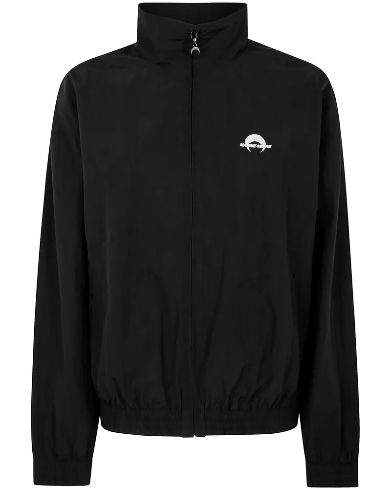 Marine Serre Recycled Nylon Track Jacket Black