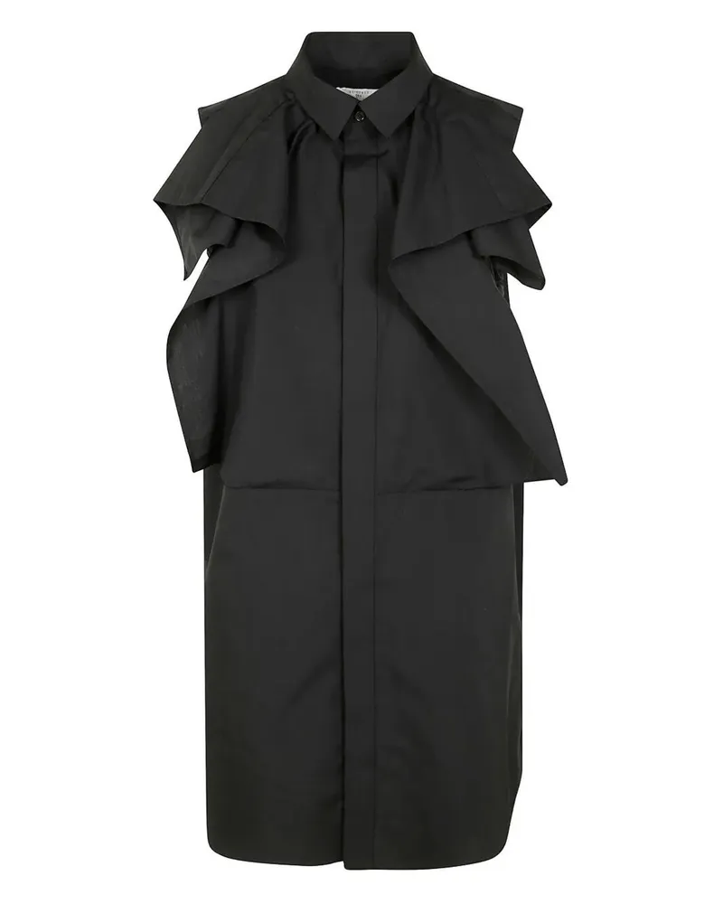 Sacai Popeline Dress Black