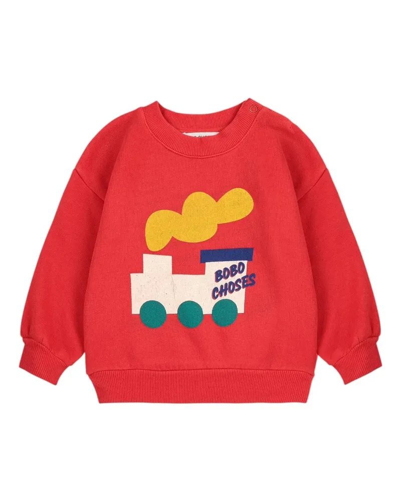 BOBO CHOSES Bobo Choo Choo" Sweatshirt Red