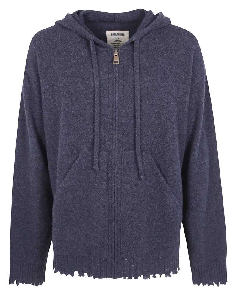 Uma Wang Sweatshirt Zippered "Plain Ws Gray