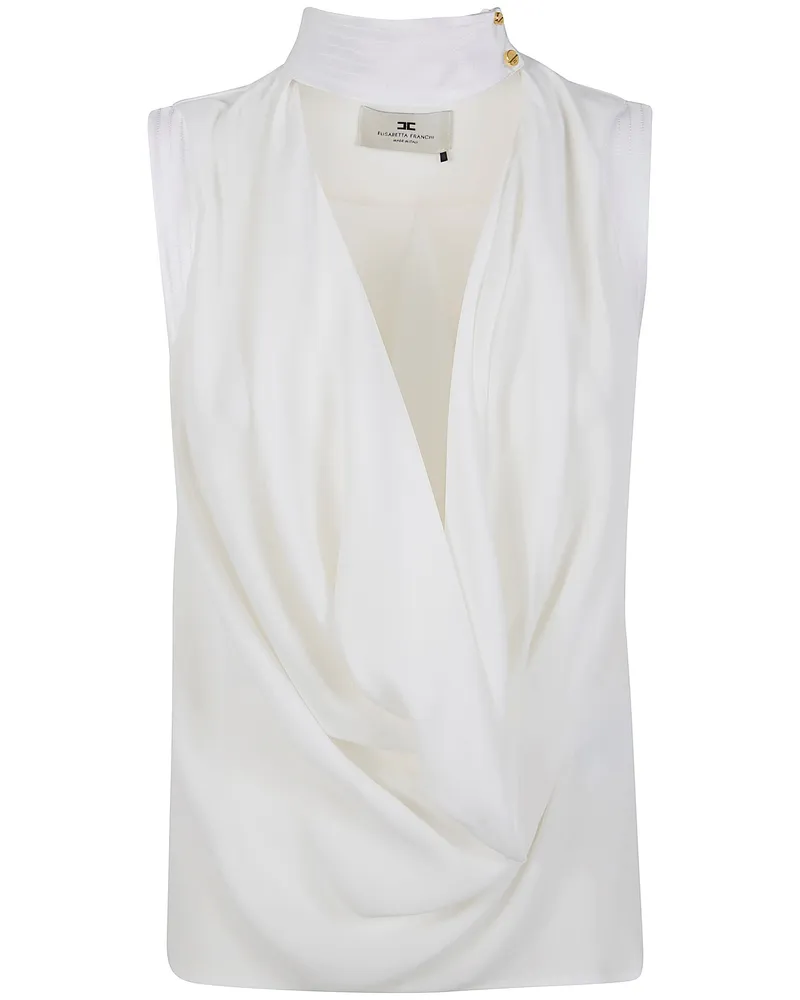 Elisabetta Franchi Sleeveless Shirt White