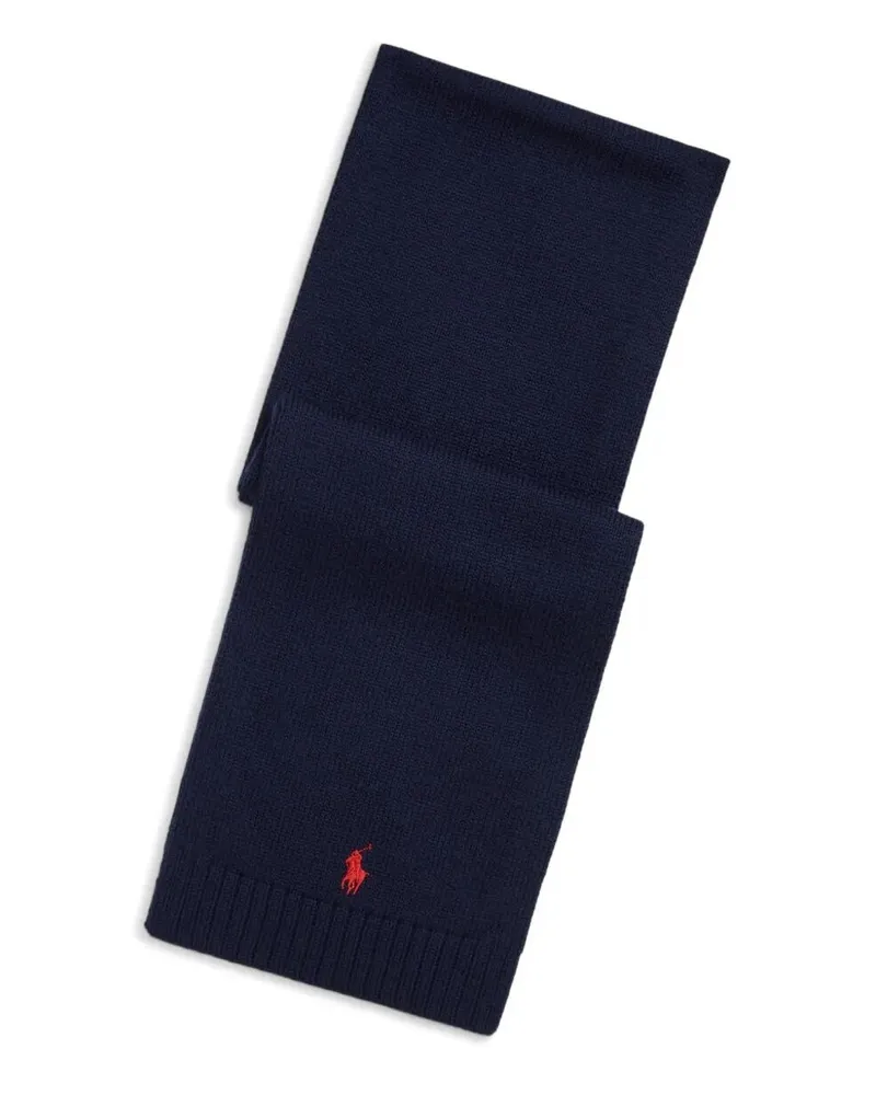 Ralph Lauren Scarf Wool 100 Blue