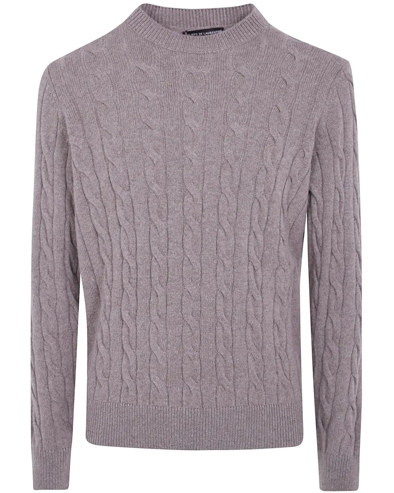 Filippo de Laurentiis Round Neck Sweater Beige