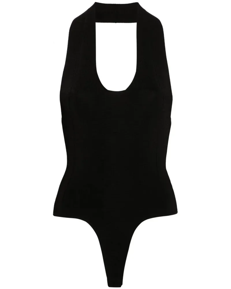 KHAITE Toto Bodysuit Black