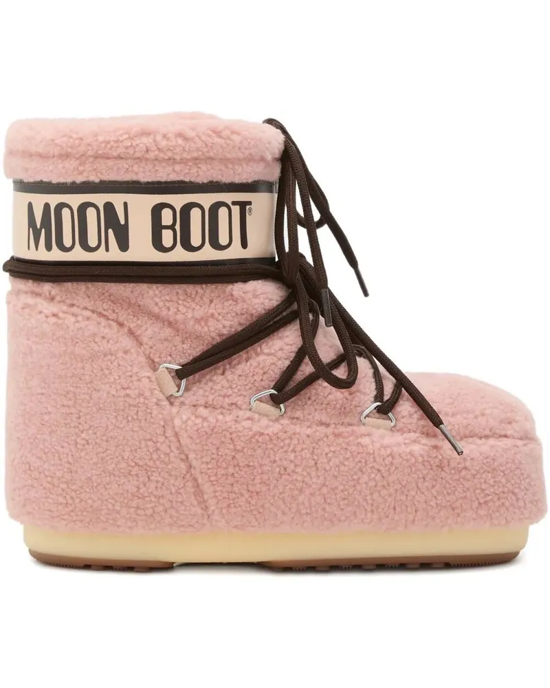 Moon Boot Icon" Low Fleece Boot Pink