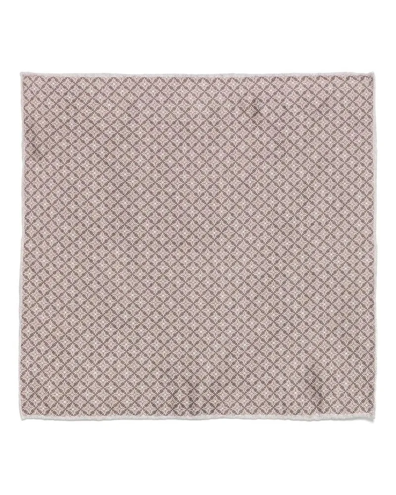 Brunello Cucinelli Pocket Square Brown