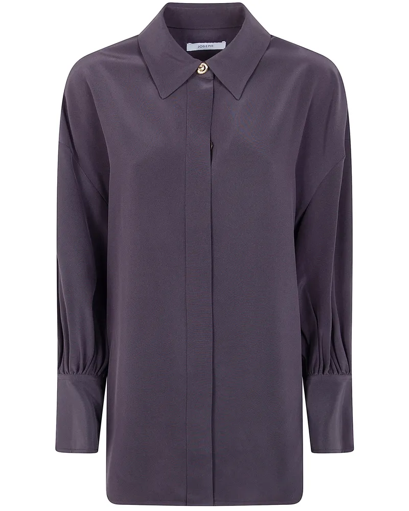 Joseph Camilia" Blouse Satin Twill Brown