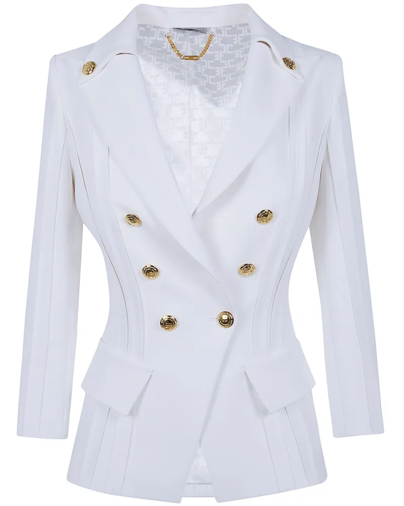 Elisabetta Franchi Essential Jacket White
