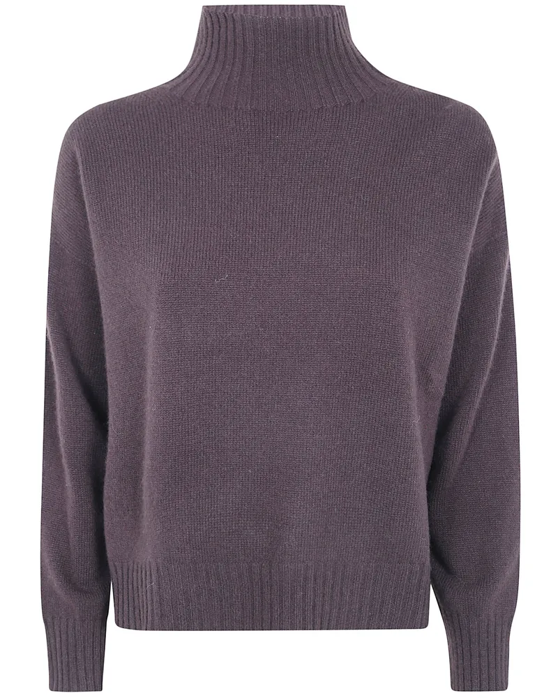 D.EXTERIOR D. EXTERIOR Mock Neck Sweater "Cashmere Mock Neck Sweater Brown