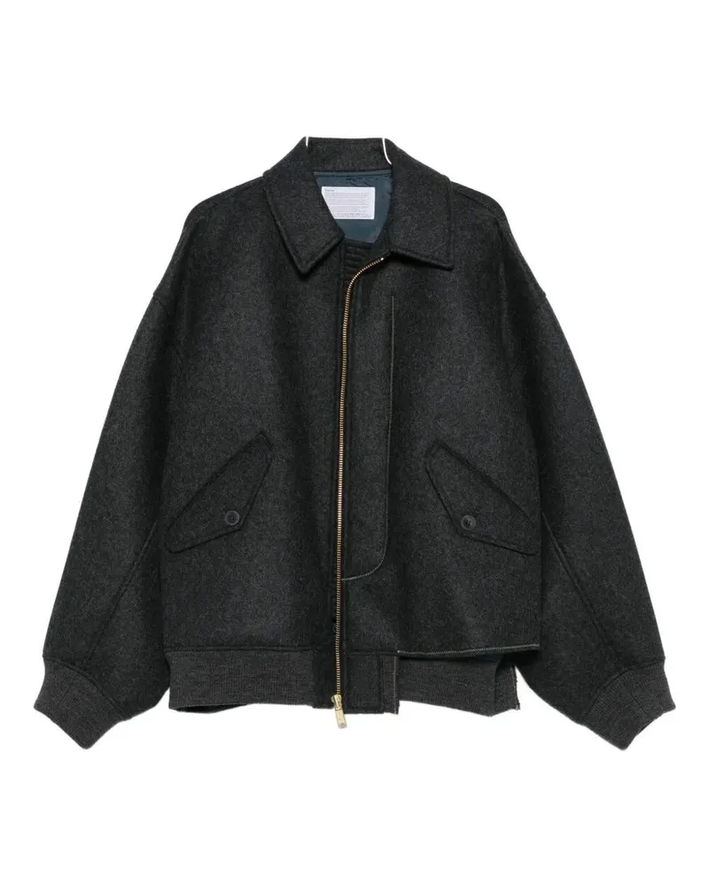 kolor Blouson 10" Shirt Jacket Gray