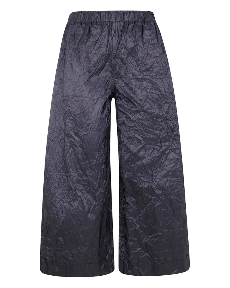 Daniela Gregis Pantalone Pigiama Waisted Silk Trousers Black