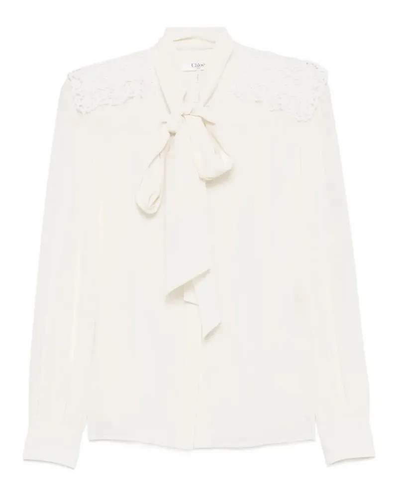 Chloé Camicia In Seta "Classic Shirt White
