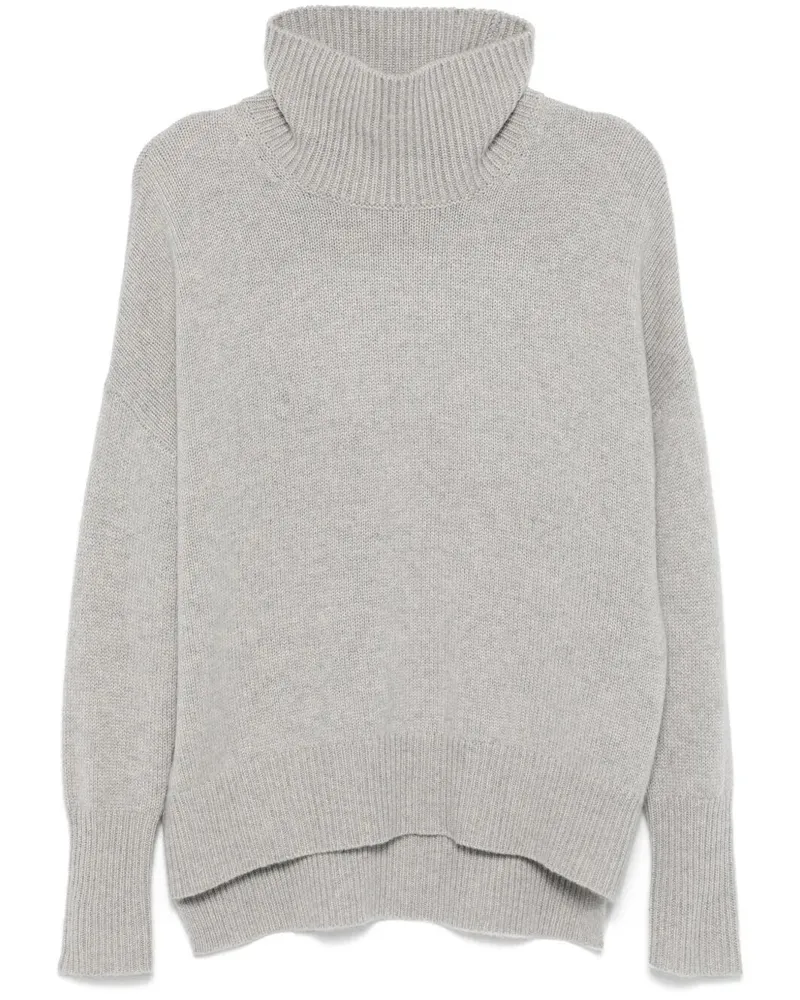 Lisa Yang Heidi" Turtleneck Sweater Gray