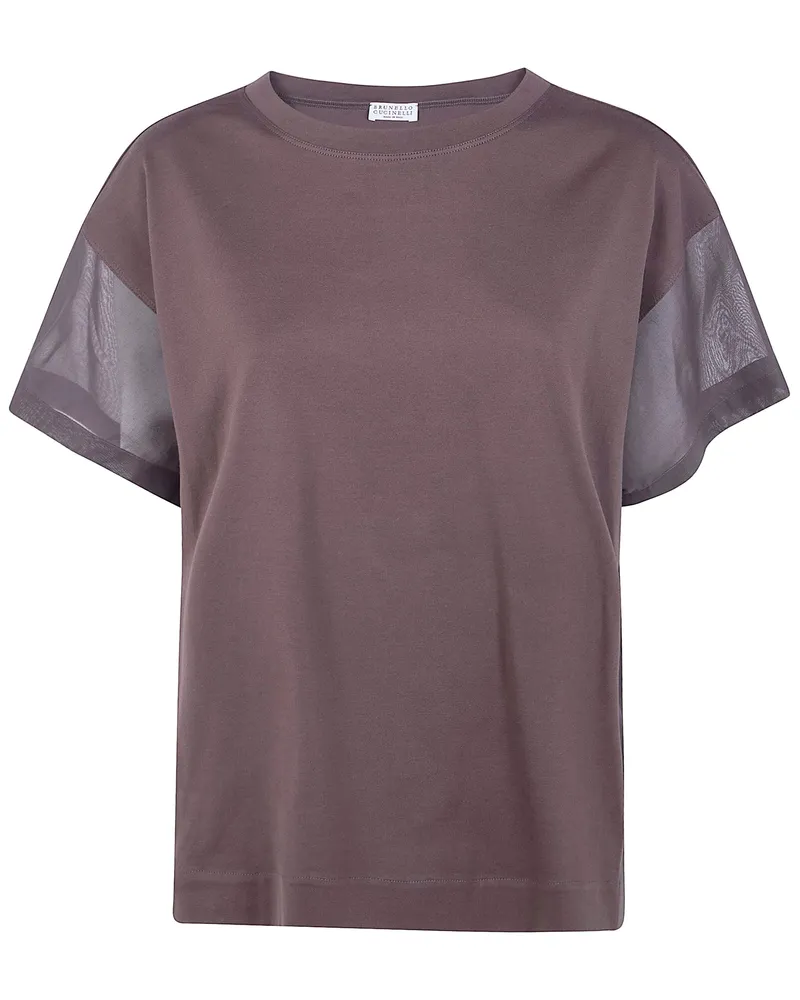 Brunello Cucinelli Classic T-Shirt Brown