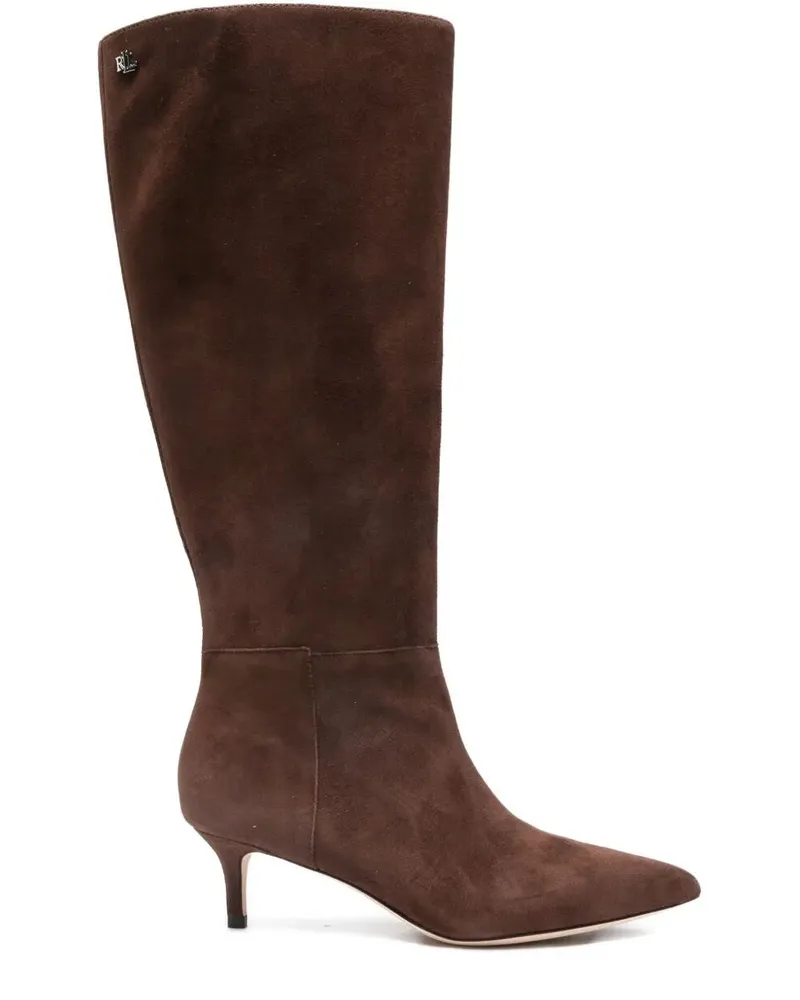 Ralph Lauren Mckay" Tall Boots Gray