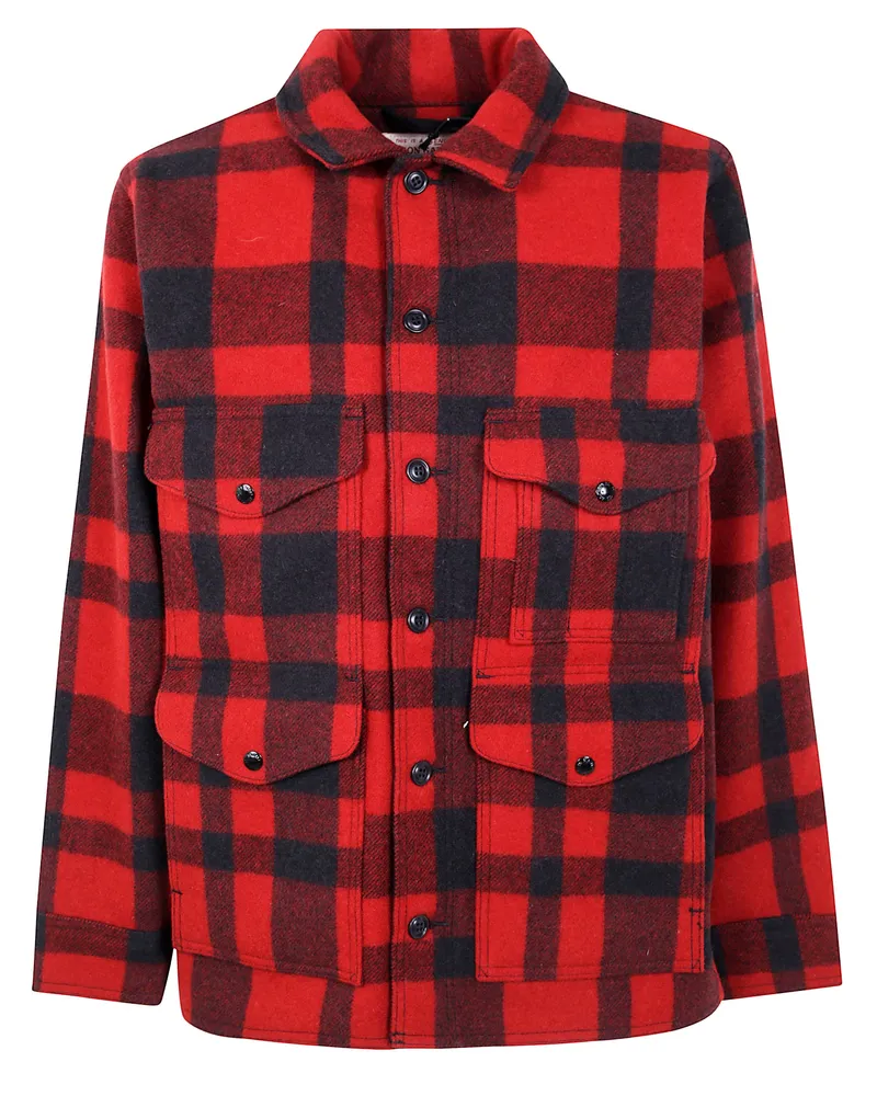 Filson Mackinaw Cruiser 26Oz Wool" Jacket Red
