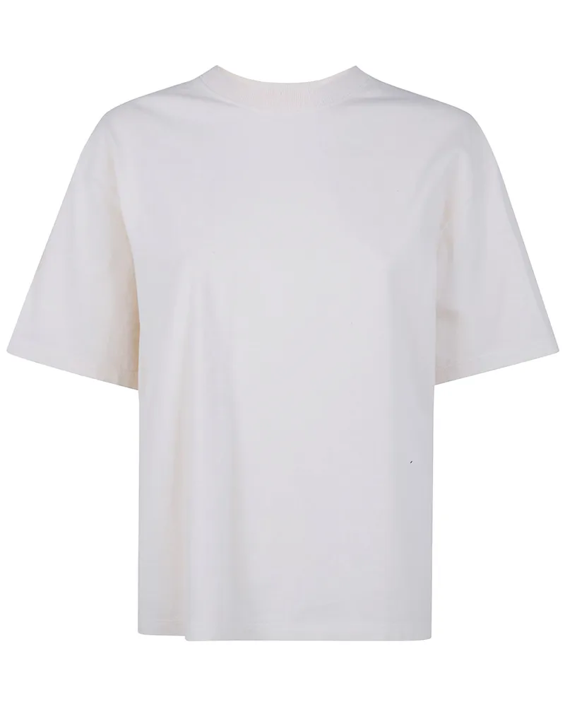 Golden Goose W`S" Boxi T-Shirt Cotton Jersey Logo Patch White