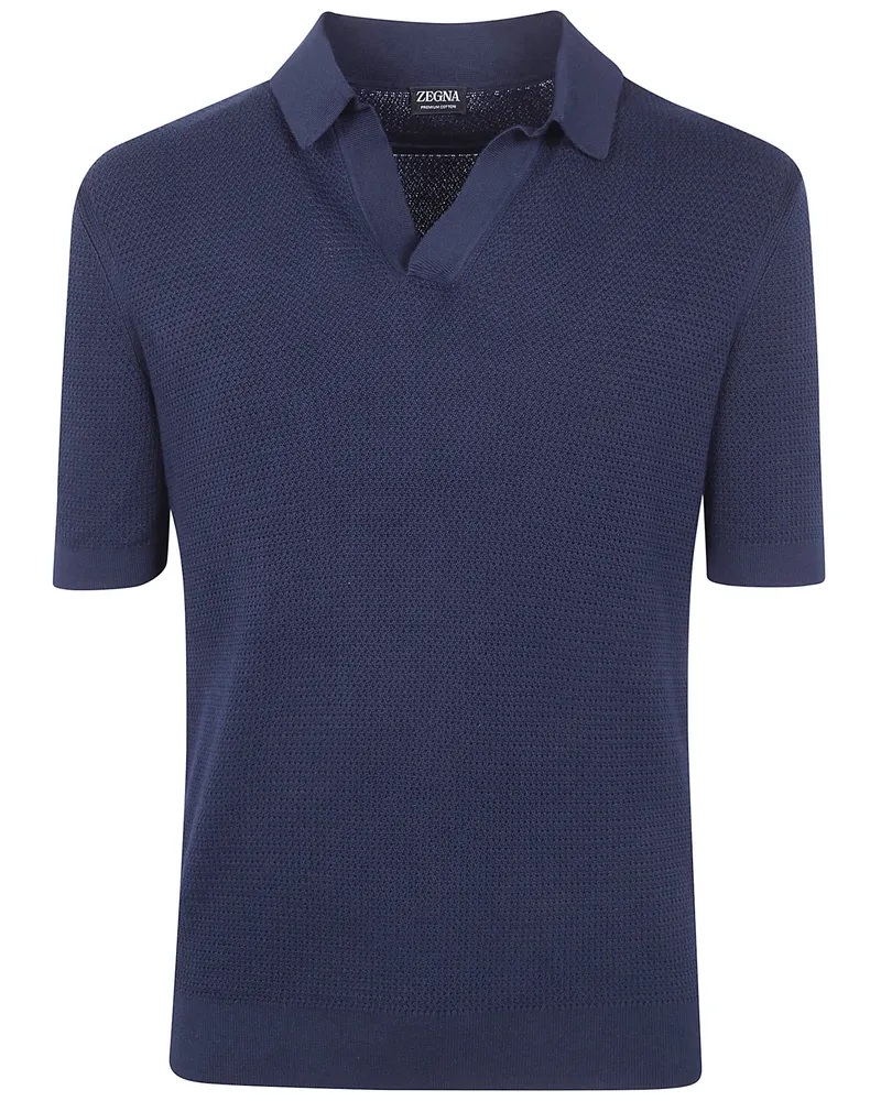 Ermenegildo Zegna Z Lux Leisurewear" Polo Shirt Black