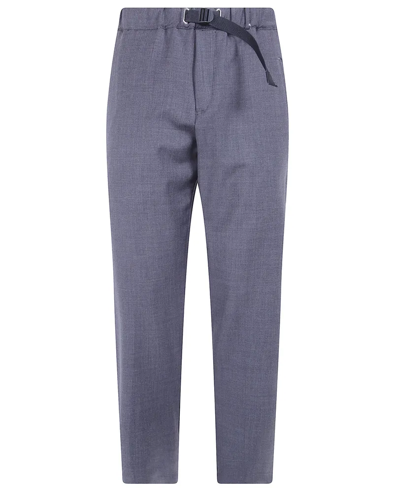PLAN C Trousers Wool Grey Gray