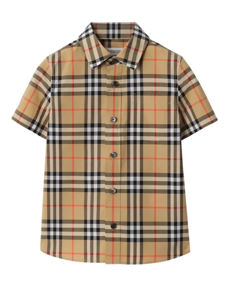 Burberry Owen" Ss Chk E White