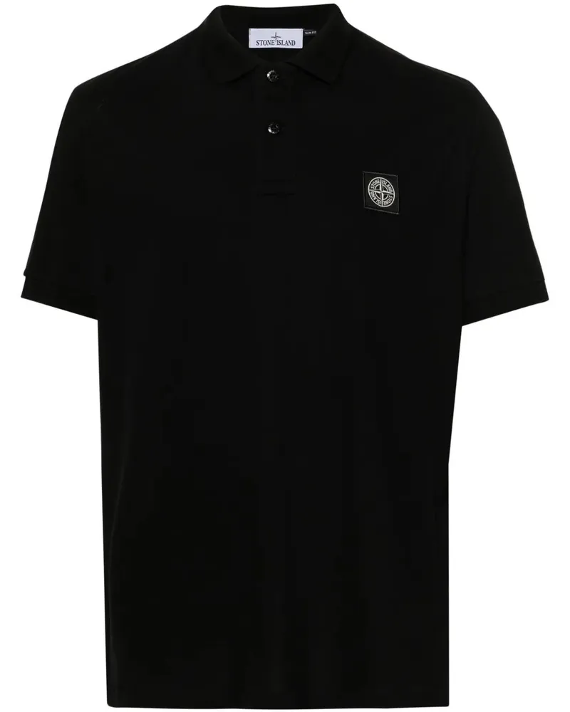 Stone Island Short Sleeves Polo Shirt Black