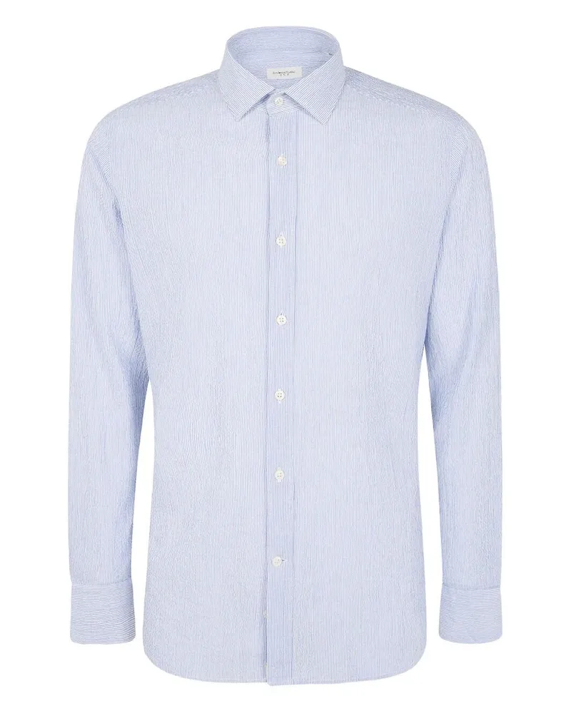 Tintoria Mattei Sirsaker Regular Shirt Blue