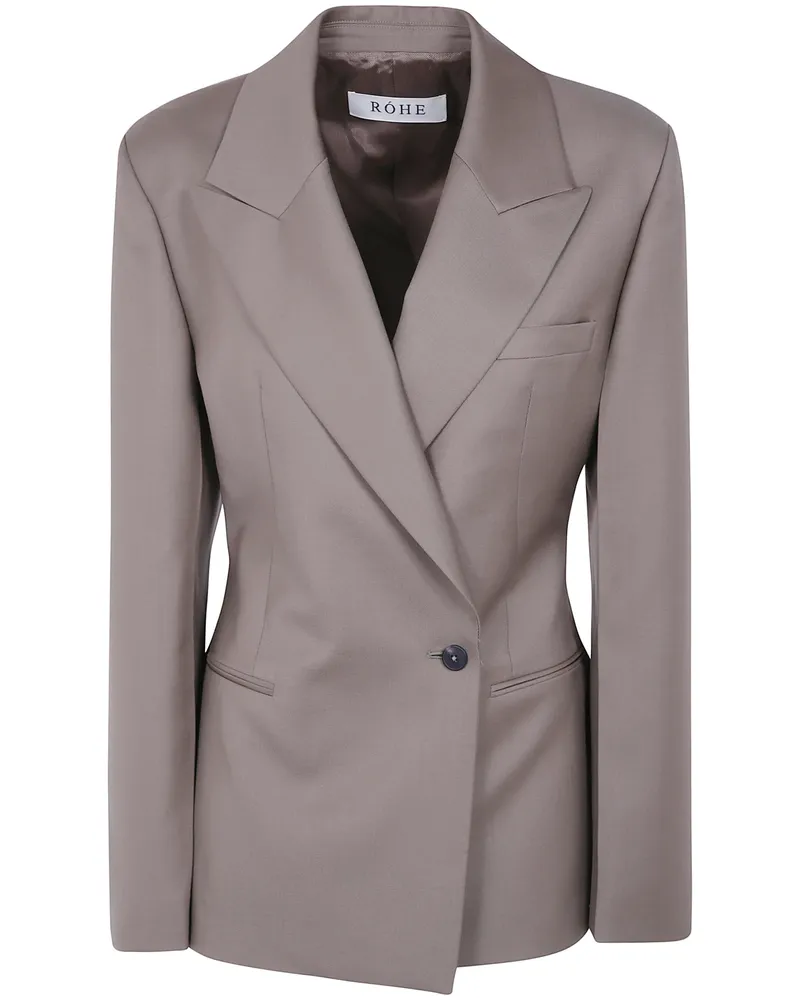Róhe Jacket Hourglass Shaped Blazer Brown