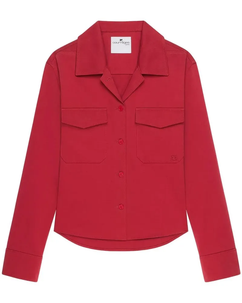 Courrèges Shirt Utility Polycotton Red
