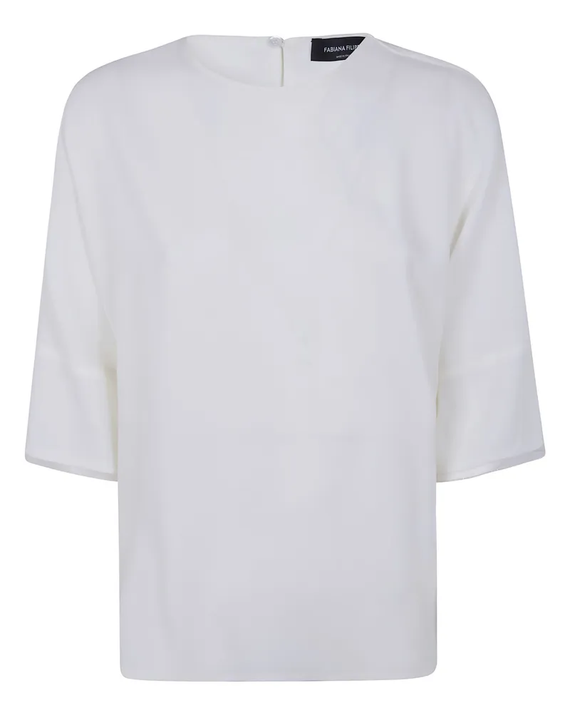 Fabiana Filippi Classic Wide Blouse White