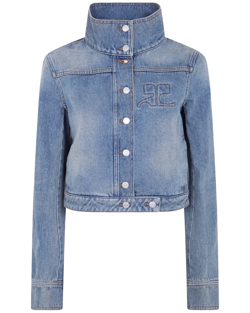 Courrèges Reedition' Denim Jacket Blue