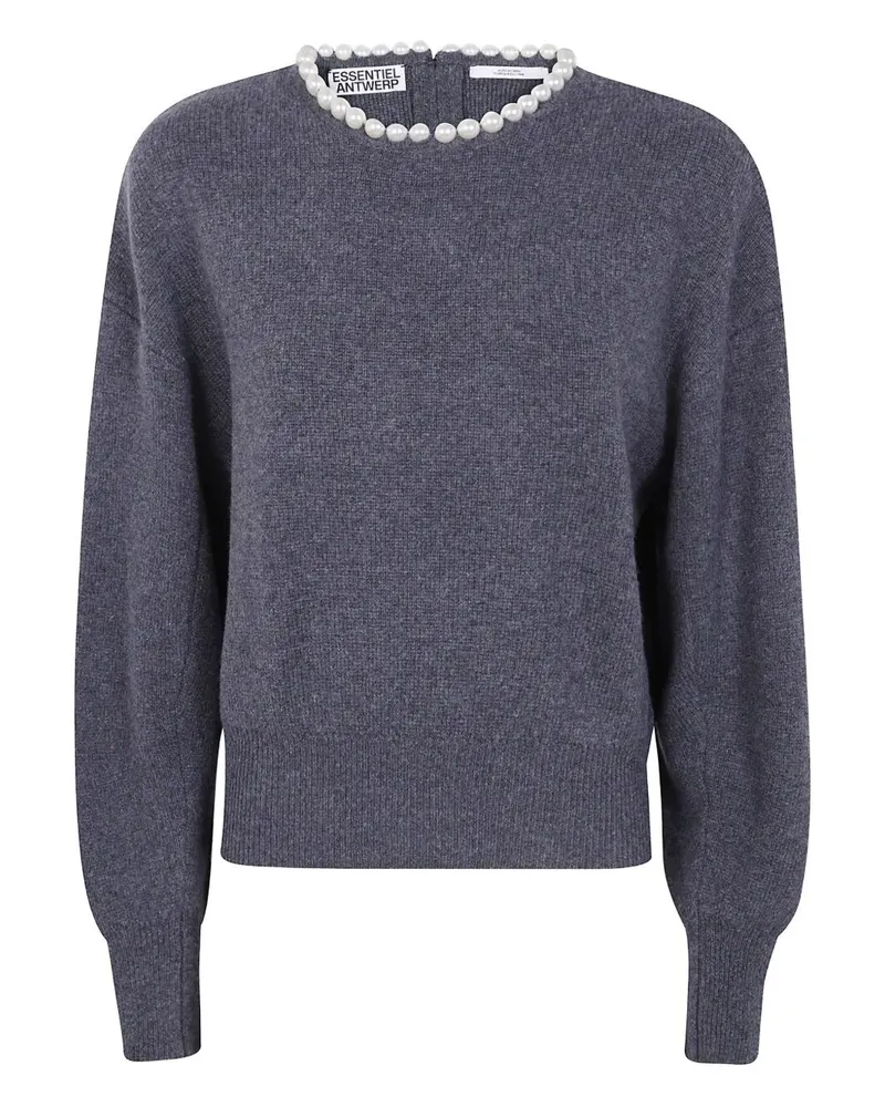 Essentiel Inti" Pullover With Beads Gray