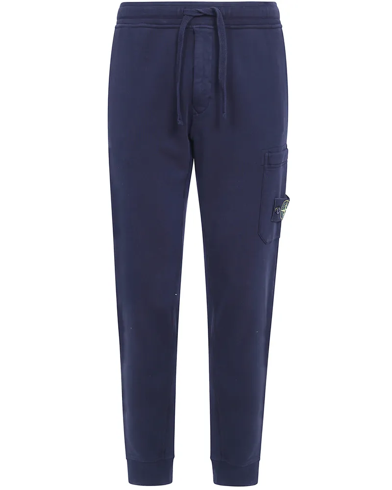 Stone Island Pants Cotton Track Trousers Black