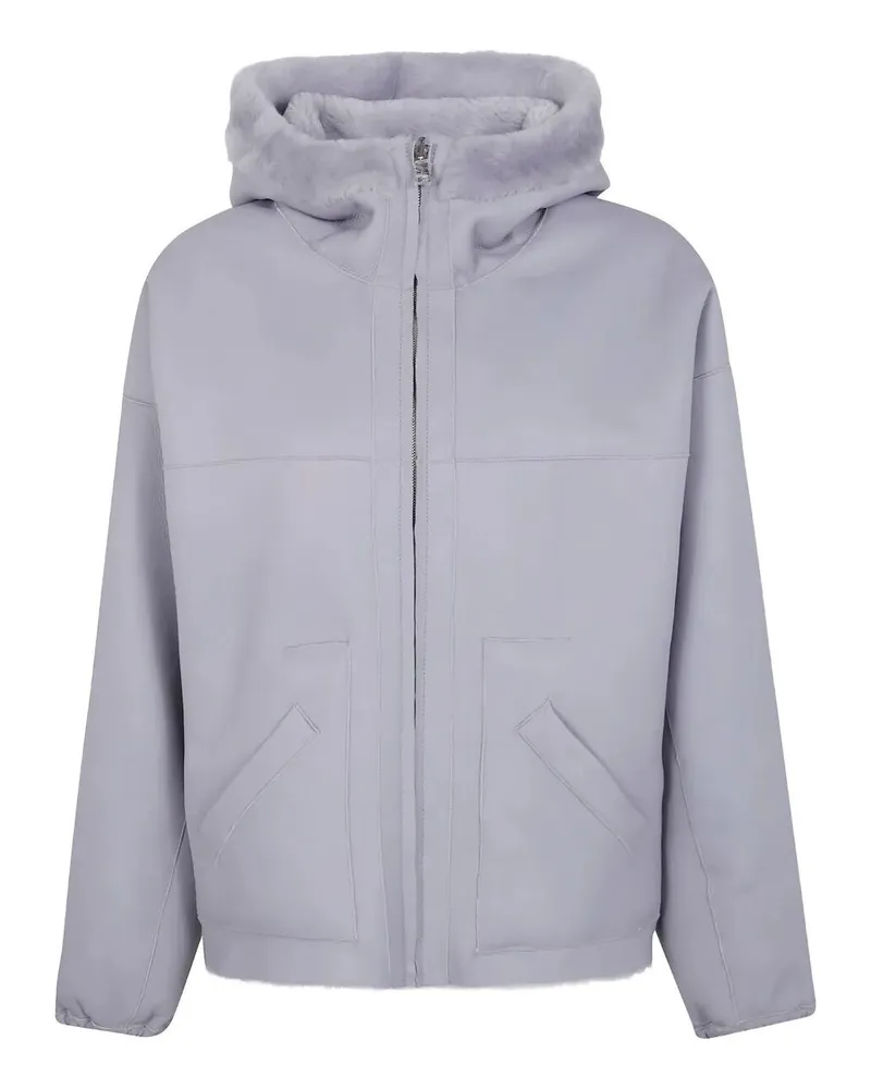 BLANCHA Straight 'Merino Shearling' Jacket Gray