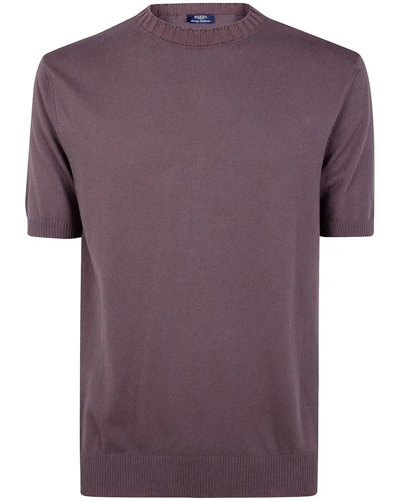 BARBA Round Neck Sweater Brown
