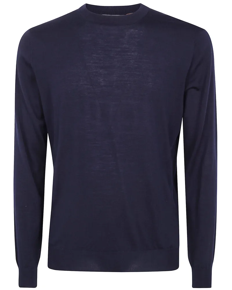 Filippo de Laurentiis Round Neck Sweater Blue