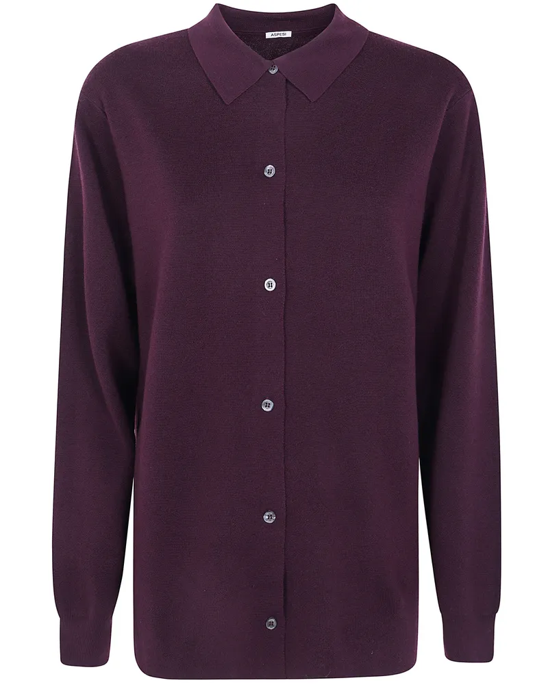 ASPESI Sweater Wool 100% Virgin Wool Red